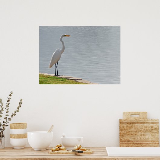 "Egret's Uitzicht" Poster (Keuken)