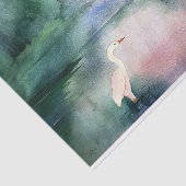 Egrets Waterverf Weefselpapier Tissuepapier (Detail)