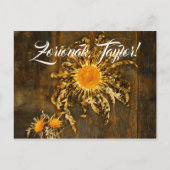 Eguzkilore of zonnebloem, op maat, met het Baskisc Briefkaart (Voorkant)