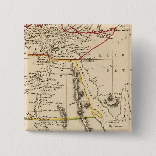 Egype Vierkante Button 5,1 Cm (Voorkant)