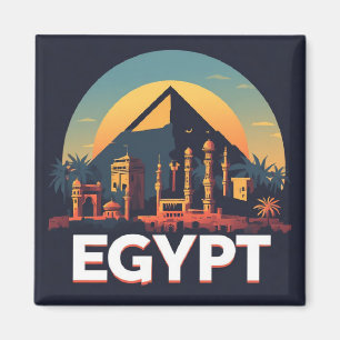Egypt First Travel Aandenken Voor Nieuwe Ervaringe Magneet