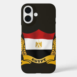Egypt Flag Emblem iPhone 16 Hoesje