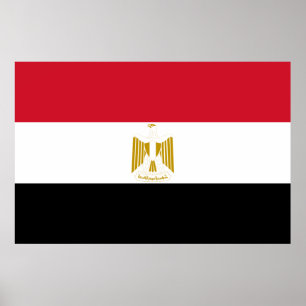 Egypt flag Print Value Poster Paper Matte