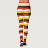 Egypt flag stripes country pattern symbol black re leggings (Achterkant)