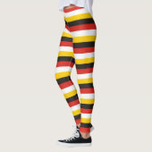 Egypt flag stripes country pattern symbol black re leggings (Links)