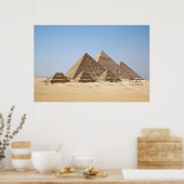 Egypt-Gizah Pyramides énorme Poster (Cuisine)