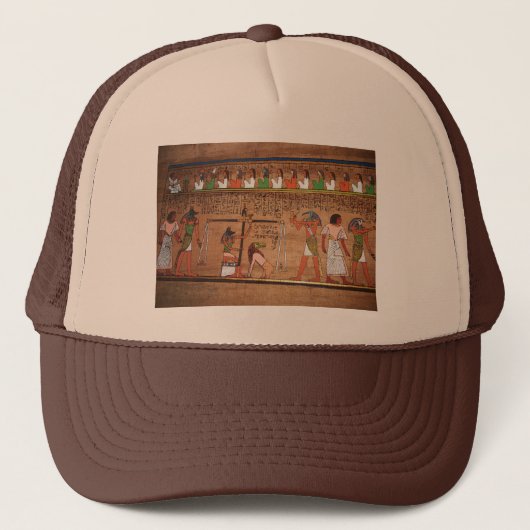 Egypt-Hieroglyphs Trucker Hat Pet (Voorkant)