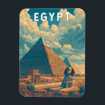 Egypt Illustration Travel Art Vintage<br><div class="desc">Egypt retro vector travel design. Egypt is a timeless destination where ancient wonders meet modern culture,  offering iconic landmarks like the Pyramids of Giza,  the Sphinx,  and the temples of Luxor.</div>