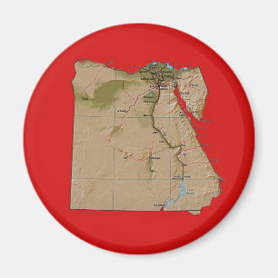 Egypt Map Magnet Magneet