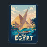 Egypt Pyramid Illustration Travel Art Vintage<br><div class="desc">Egypt retro vector travel design. Egypt is a timeless destination where ancient wonders meet modern culture,  offering iconic landmarks like the Pyramids of Giza,  the Sphinx,  and the temples of Luxor.</div>