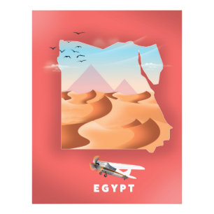 Egypt reisposter foto afdruk