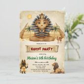 Egypt theme party invitation (Debout devant)