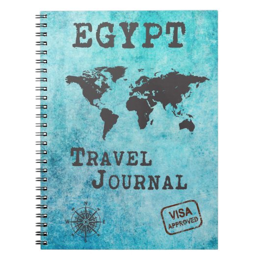 Egypt Travel Journal Vacances Voyage Planificateur (Devant)
