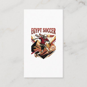 Egypt Voetbal Skelet Aanvaller Naties Premium Spor Visitekaartje