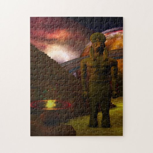 Egypte: 3D digitale kunst Legpuzzel (Verticaal)