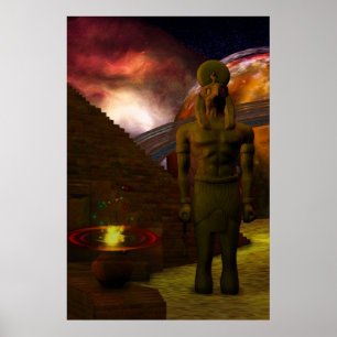 Egypte: 3D digitale kunst Poster