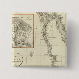 Egypte 8 vierkante button 5,1 cm