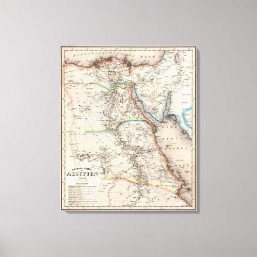 Egypte 9 canvas afdruk (Voorkant)