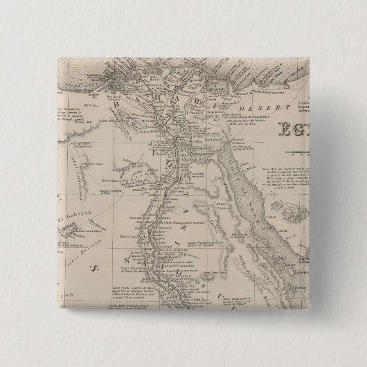 Egypte 9 vierkante button 5,1 cm (Voorkant)