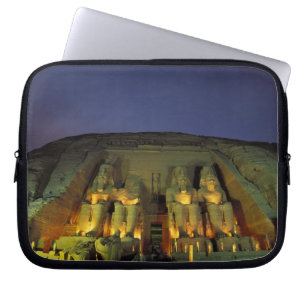 Egypte, Abu Simbel, Kolossale beelden van Ramses Laptop Sleeve