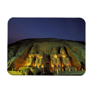Egypte, Abu Simbel, kolossale cijfers van Ramesses Magneet