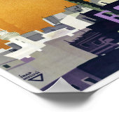 Egypte affiche de voyage vintage restaurée (Coin)