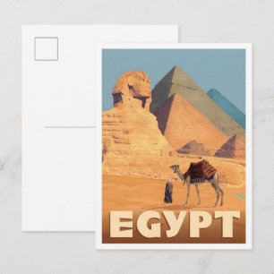 Egypte Afrika Vintage Reizen  Briefkaart