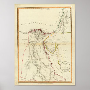 Egypte, Arabië, Palestina Poster