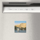 Egypte, Aswan, Nile River, Felucca-zeilboten, 2 Magneet (Insitu (Vaatwasser))