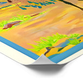 Egypte-Aswan Travel Poster (Hoek)