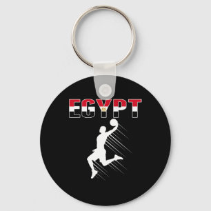 Egypte Basketbal Fans Jersey - Egyptische vlag Sla Sleutelhanger