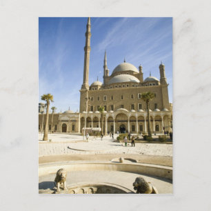 Egypte, Caïro. De indrukwekkende Mohammed Ali-mosk Briefkaart