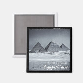 Egypte, Caïro, Pyramiden, Giza (Magnet) Magneet (Voorkant / Achterkant)