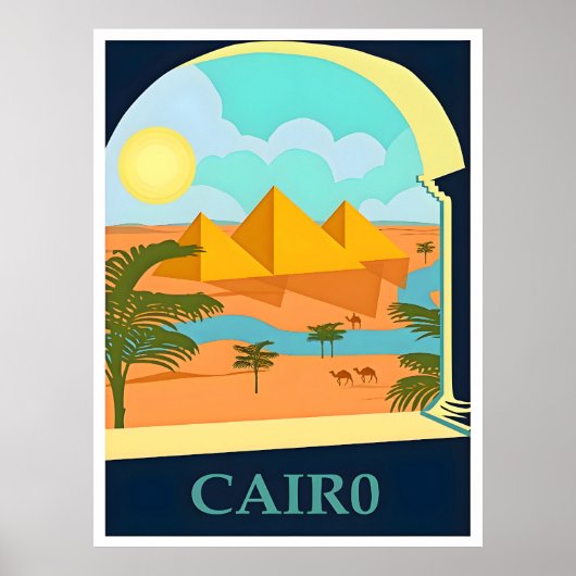 Egypte-Caïro reisposter Poster (Voorkant)