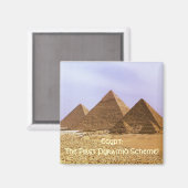 EGYPTE: De eerste piramide met grappige magneet (Voorkant / Achterkant)