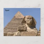 Egypte, de piramide van de Cheops en de Grote Sfin Briefkaart (Voorkant)