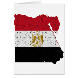 Egypte Drapeau Carte Crackle