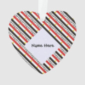 Égypte Drapeau égyptien Carrelé Personnalisé (dos)