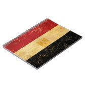 Égypte Drapeau Vintage Grunge Design Carnet (Côté gauche)