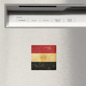 Égypte Drapeau Vintage Grunge Design Magnet (In Situ (Lave-vaisselle))