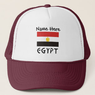 Egypte Egyptische Vlag Gepersonaliseerde Naam Trucker Pet