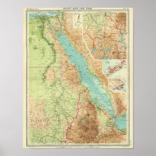 Egypte en de Nijl Poster (Voorkant)