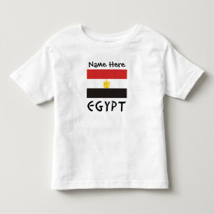 Egypte en Egyptische vlag met uw naam Kinder Shirts