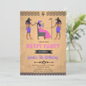 Égypte fille anniversaire invitation (Debout devant)
