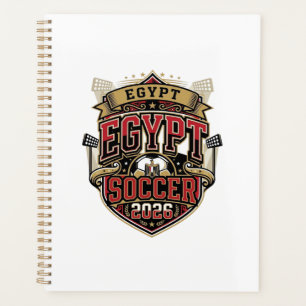 Égypte Football 2026 Football Gras Typographie Pay