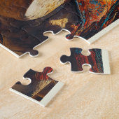 Egypte Gizeh Piramides Vintage Reizen Legpuzzel (Zijkant)