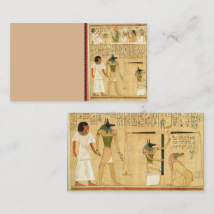 Egypte-hiërogliefen-Visitekaartje Visitekaartje