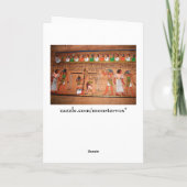 Egypte-hiërogliefen-Wenskaart Kaart (Achterkant)