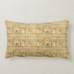 Égypte-Hiéroglyphes Lumbar Coussin