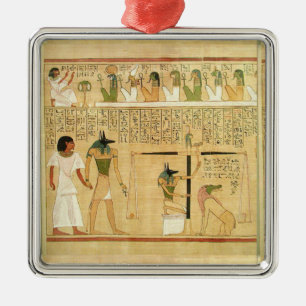 Égypte-Hiéroglyphes Ornement métallique